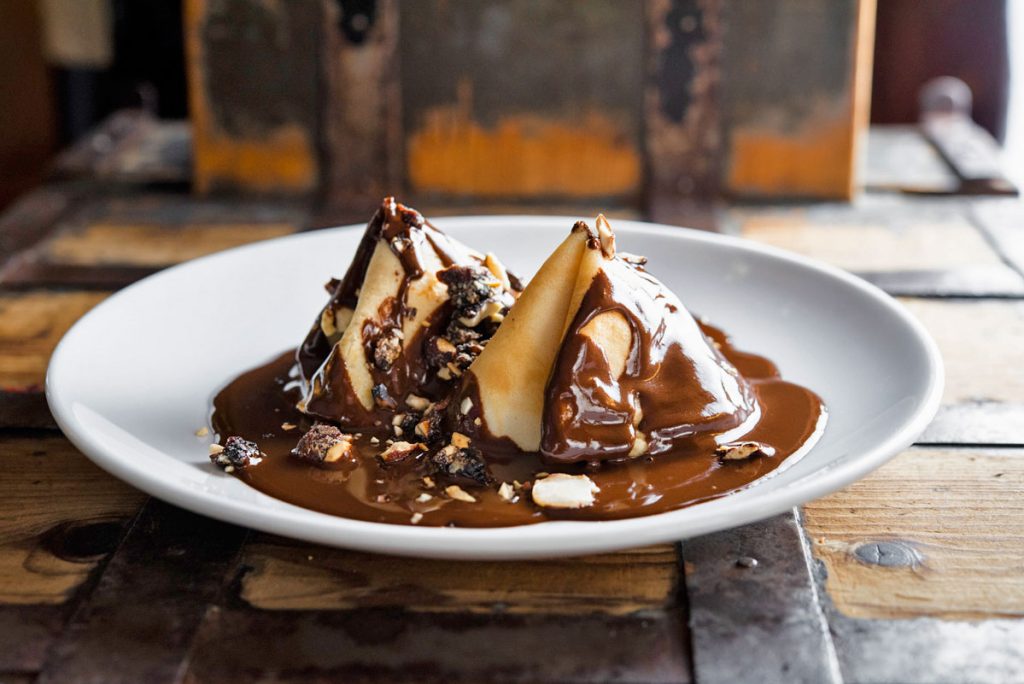 Crepes con crema y chocolate en Restaurante El Buey Madrid