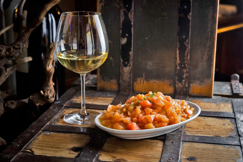 Ensalada de tomate en Restaurante El Buey Madrid