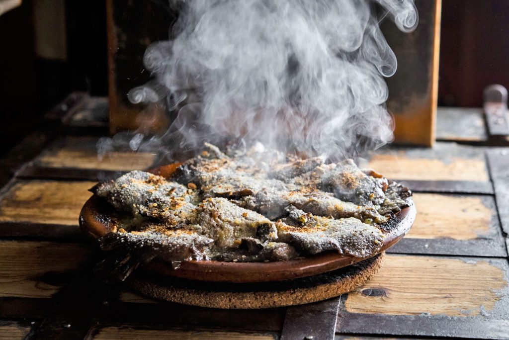 Setas a la provenzal en Restaurantes El Buey Madrid