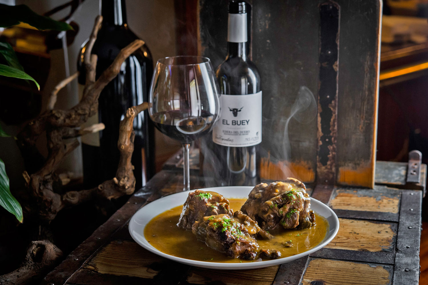 Rabo de toro en Restaurantes El Buey Madrid